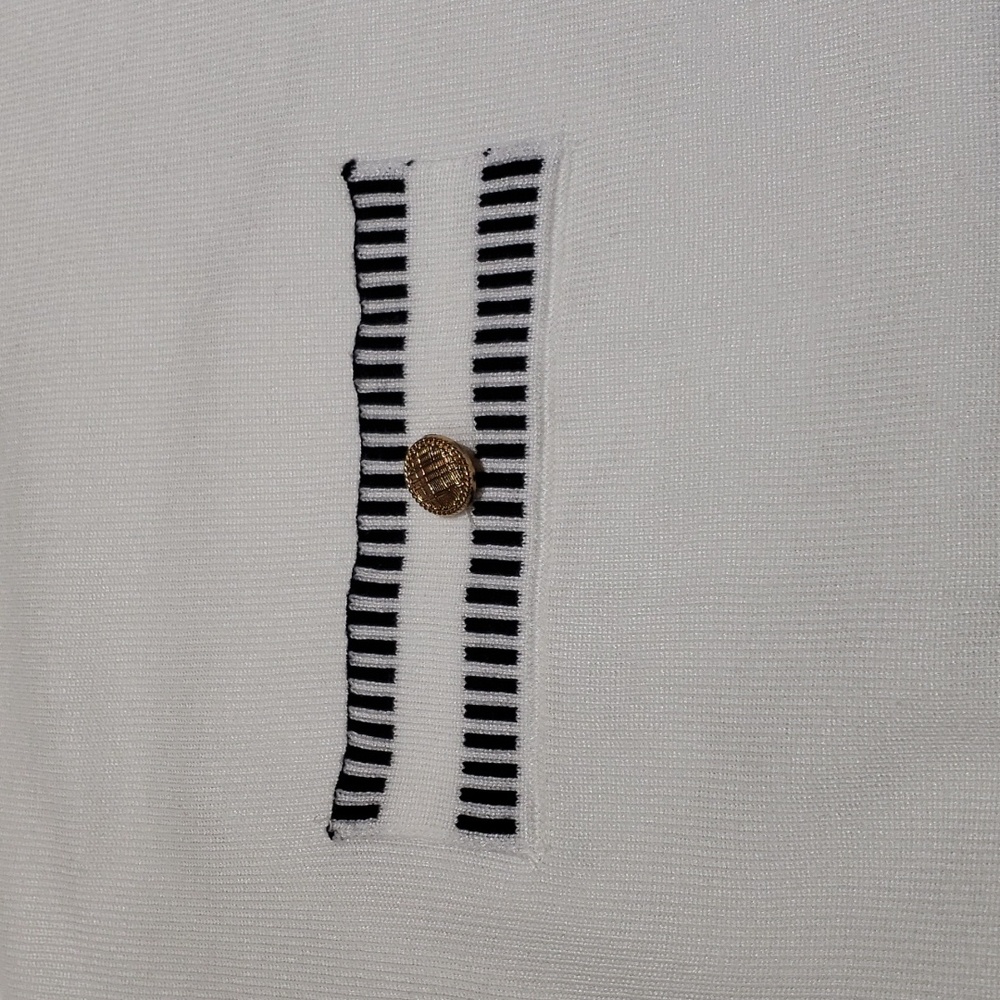 Nwt Adrianna Papell Crew Neck Cardigan with Stitch Detail - Picture 10 of 15